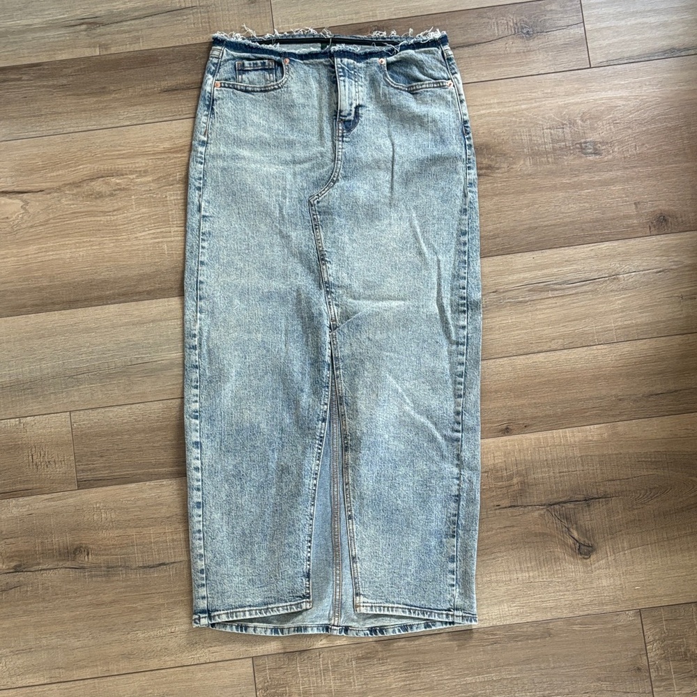 Wild Fable Light Blue Denim Maxi Skirt